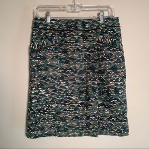 Anthropologie Edme & Esyllte Velvet Pencil Skirt